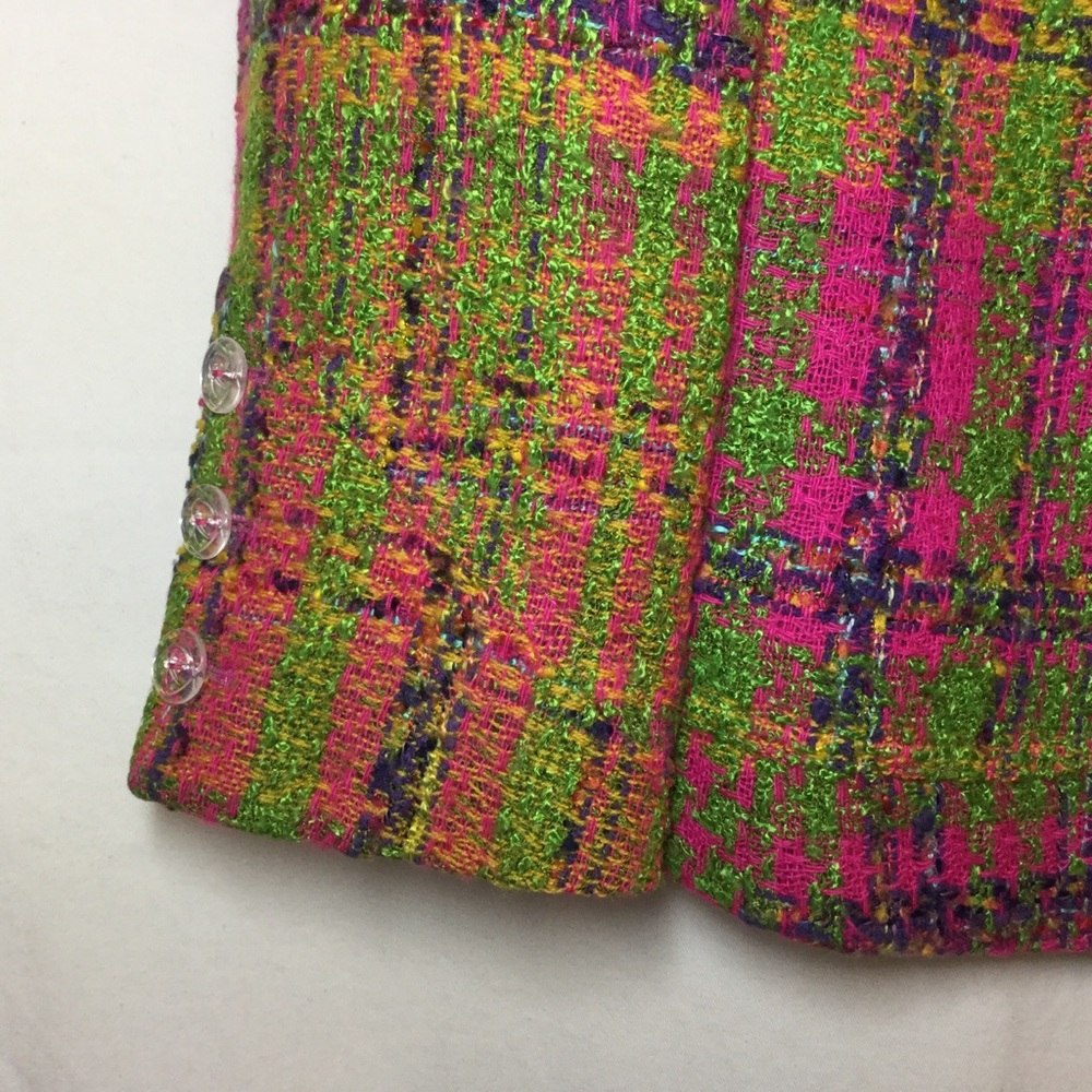 VTG 90’s CHRISTIAN LACROIX Tweed BOUCLE Blazer - Picture 3 of 9